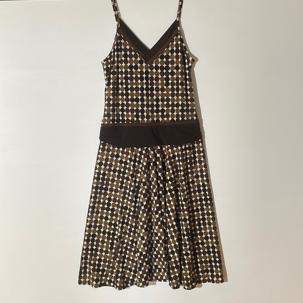 BCBG MaxAzria Poka Dot Midi Dress